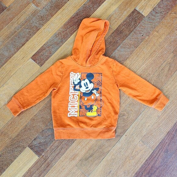 Disney Jumping Beans Toddler Mickey Mouse Orange Hoodie Size 4T - Picture 2 of 13